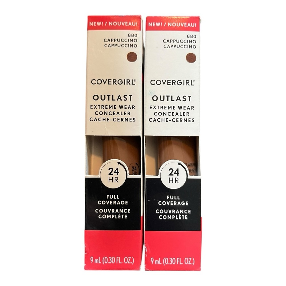 2 unopened Covergirl Outlast Extreme Wear Concealer shade 880 Cappuccino